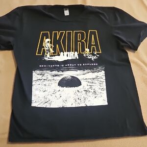Akira Black Graphic T-shirt, Med